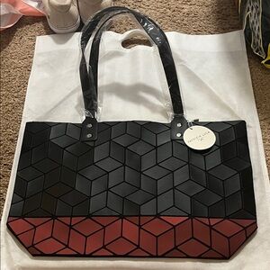 New with tags and bag, Patrizia Luca black/red bag